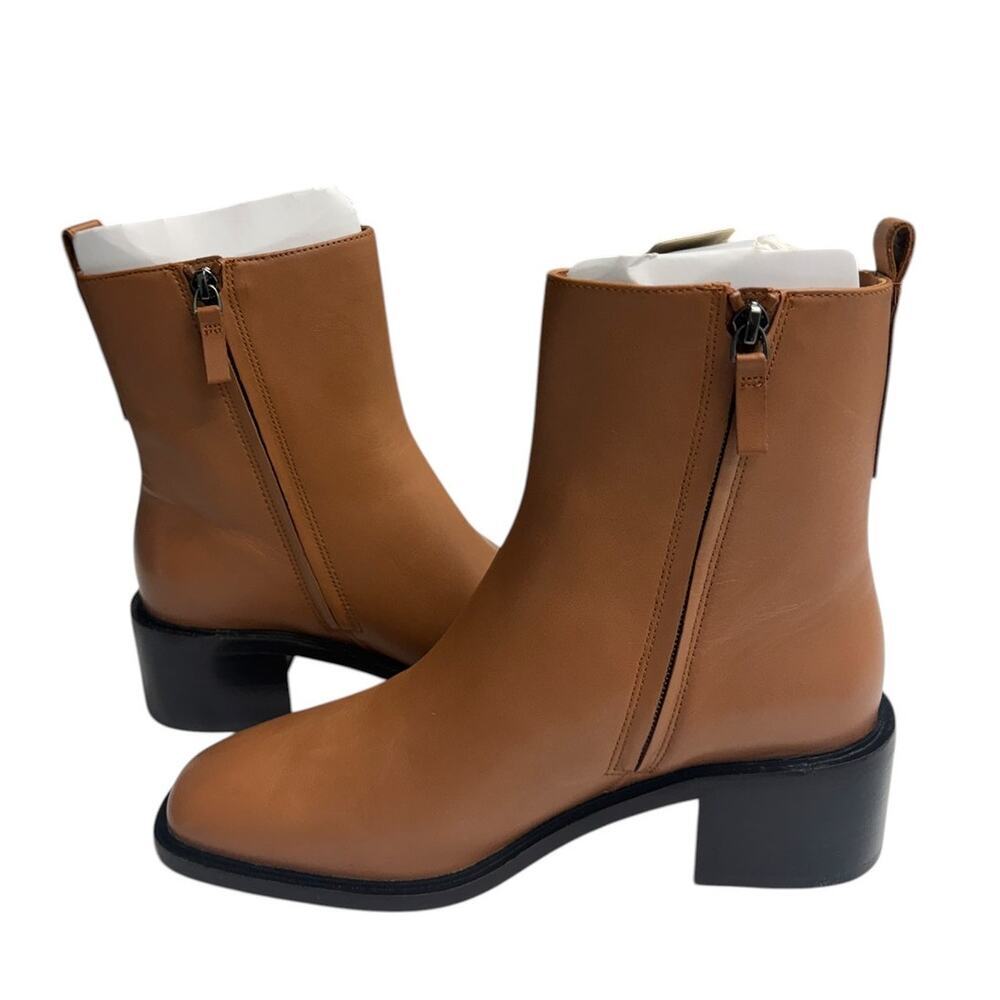 Everlane The City Leather Square Toe Boot in Saddle Brown size 9.5 NWOB - Picture 4 of 6